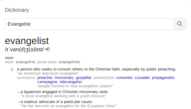 evangelist